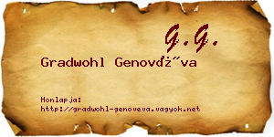 Gradwohl Genovéva névjegykártya